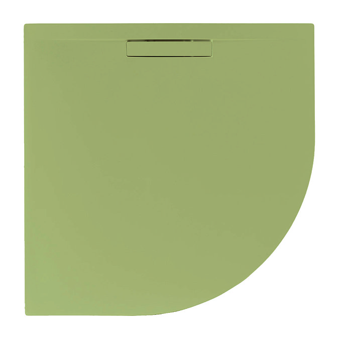 JT Evolved 25mm Quadrant Shower Tray - Sage Green Large Image