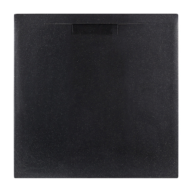 JT Evolved 25mm Square Shower Tray - Astro Black Large Image