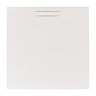 JT Evolved 25mm Square Shower Tray - Matt White Large Image