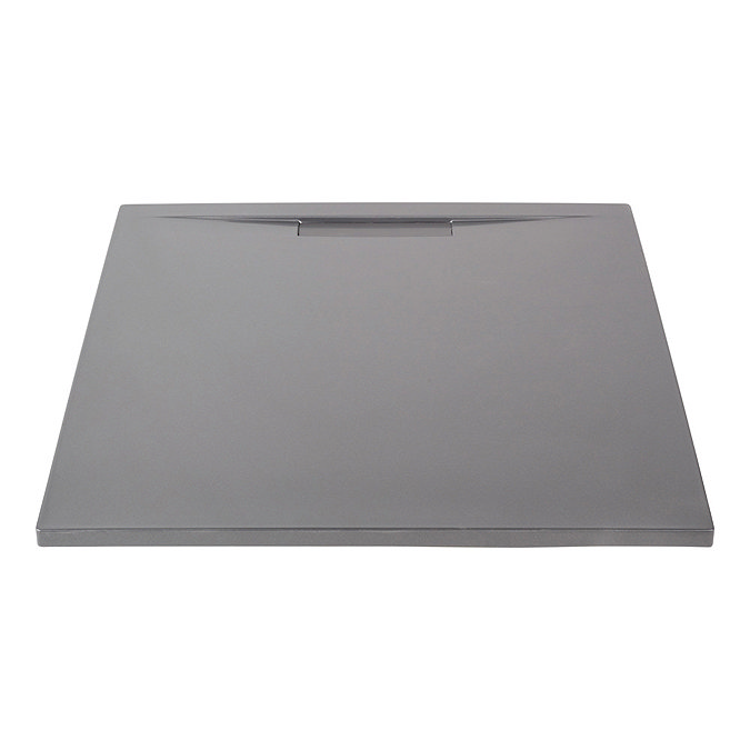 JT Evolved 25mm Square Shower Tray - Mistral Grey  additional Large Image