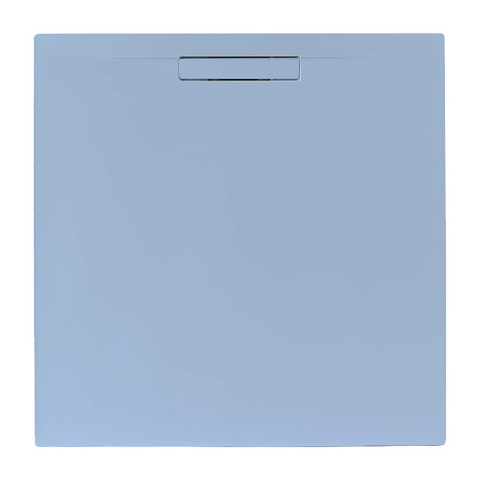 JT Evolved 25mm Square Shower Tray - Pastel Blue Large Image