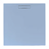 JT Evolved 25mm Square Shower Tray - Pastel Blue Large Image