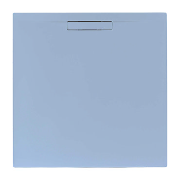 JT Evolved 25mm Square Shower Tray - Pastel Blue  Profile Large Image