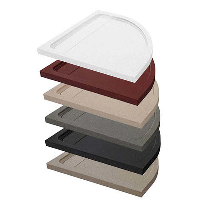 JT Natural - Quadrant Shower Tray - 2 x Size, Various Colour Options Large Image