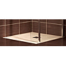 JT Softstone Shower Tray with Colour Matching Grill - Cream - Various Sizes Feature Large Image