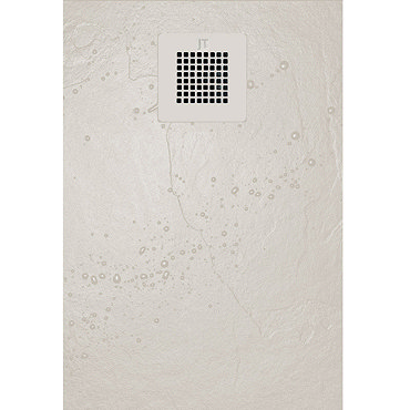 JT Softstone Shower Tray with Colour Matching Grill - Cream - Various Sizes Profile Large Image