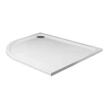 JT40 Fusion Offset Quadrant Anti-Slip Shower Tray with Waste - Left Hand - Various Size Options Prof