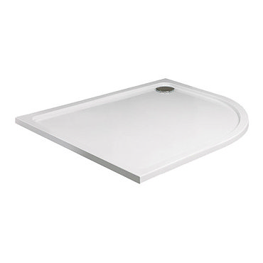 JT40 Fusion Offset Quadrant Anti-Slip Shower Tray with Waste - Right Hand - Various Size Options Pro