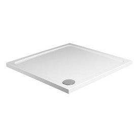 JT40 Fusion Square Anti-Slip Shower Tray with Waste - Various Size Options Medium Image