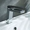 JTP Axel Chrome Single Lever Basin Mixer with Matt Black Handle Feature Large Image