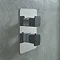 JTP Axel Single Outlet Thermostatic Concealed Shower Valve with Matt Black Handles Profile Large Im