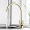 JTP Blink Brushed Brass Dual Lever Kitchen Sink Mixer Large Image