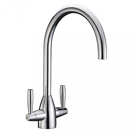 JTP Blink Chrome Dual Lever Kitchen Sink Mixer Large Image