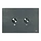 JTP Brushed Black Steel Pneumatic Flush Plate Large Image