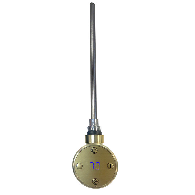 JTP Brushed Brass Electric Thermostat Heating Element