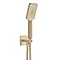 JTP Hix Brushed Brass Outlet Elbow with Parking Bracket, Hose & Handset Large Image