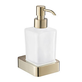JTP Hix Brushed Brass Soap Dispenser Medium Image