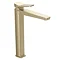 JTP Hix Brushed Brass Tall Single Lever Basin Mixer Large Image