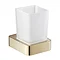 JTP Hix Brushed Brass Tumbler & Holder Large Image