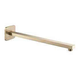 JTP Hix Brushed Brass Wall Mounted Shower Arm Large Image