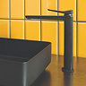 JTP Hix Matt Black Tall Single Lever Basin Mixer  Profile Large Image