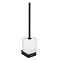 JTP Hix Matt Black Toilet Brush & Holder Large Image