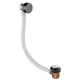 JTP Vos Brushed Black Click Clack Bath Filler Waste Large Image