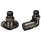 JTP Vos Brushed Black Corner Radiator Valves Large Image