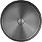 JTP Vos Brushed Black Round Stainless Steel Counter Top Basin + Waste Feature Large Image
