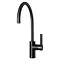 JTP Vos Brushed Black Single Lever Kitchen Sink Mixer Large Image