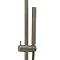 JTP Vos Brushed Black Slider Rail Kit with Integrated Wall Outlet Profile Large Image