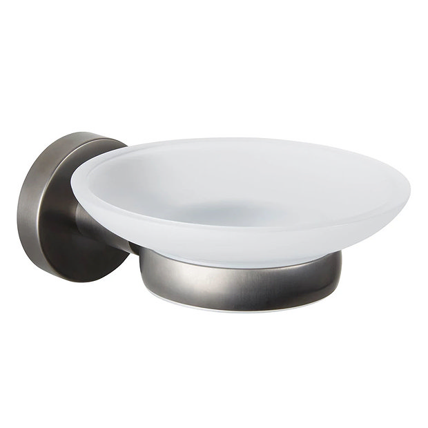 JTP Vos Brushed Black Soap Dish