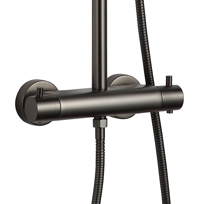 JTP Vos Brushed Black Thermostatic Shower - 2752819BBL  Standard Large Image