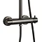 JTP Vos Brushed Black Thermostatic Shower - 2752819BBL  Standard Large Image