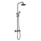 JTP Vos Brushed Black Thermostatic Shower - 2752819BBL Large Image