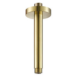 JTP Vos Brushed Brass Ceiling Mounted Shower Arm Medium Image