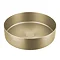 JTP Vos Brushed Brass Round Stainless Steel Counter Top Basin + Waste  Profile Large Image