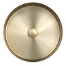 JTP Vos Brushed Brass Round Stainless Steel Counter Top Basin + Waste  Feature Large Image