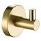 JTP Vos Brushed Brass Single Robe Hook Large Image