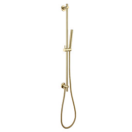 JTP Vos Brushed Brass Slider Rail Kit with Integrated Wall Outlet Large Image