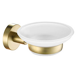 JTP Vos Brushed Brass Soap Dish Medium Image