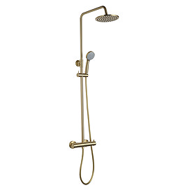 JTP Vos Brushed Brass Thermostatic Shower - 2352819BBR Large Image