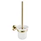 JTP Vos Brushed Brass Toilet Brush & Holder Large Image