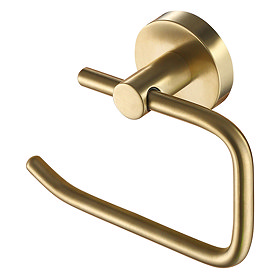 JTP Vos Brushed Brass Toilet Roll Holder Large Image