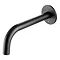 JTP Vos Matt Black 250mm Wall Mounted Bath/Basin Spout Large Image