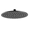 JTP Vos Matt Black 300mm Round Shower Head Large Image