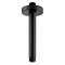 JTP Vos Matt Black Ceiling Mounted Shower Arm Large Image