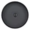 JTP Vos Matt Black Round Stainless Steel Counter Top Basin + Waste Profile Large Image