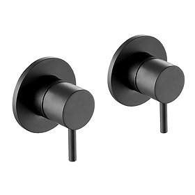 JTP Vos Matt Black Side Valves (Pair) Large Image