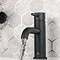 JTP Vos Matt Black Single Lever Basin Mixer with Designer Handle  Feature Large Image